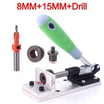 8mm/15mm 수동 엣지 밴딩 펀칭 홀 머신 밴더 가이드 목공 가죽 펀치 툴, 03 C 8 and 15MM