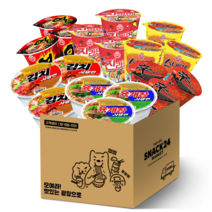 스낵24 인기라면 18입 소컵라면세트, 18p