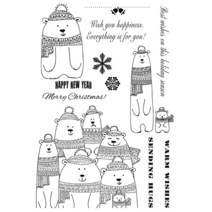 문구 스탬프 ZhuoAng-우아한 필기 크리스마스 트리 클리어 스탬프 DIY 스크랩북/카드 만들기/앨범 장식 실, 14 os-043