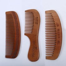백단 복숭아 나무 빗 4종 머리빗 미용실빗 앞 소장빗 옆, 굵은반달(c), 본상품선택