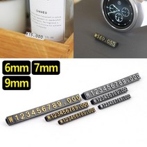 플리마켓 악세사리 조립형 프라이스칩 3p 노점매대 벼룩시장 귀중품값 좌판, 1개, 9mm 투명/검정