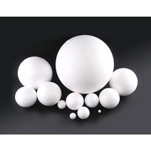 스티로폼공 스티로폼볼 구 알갱이 백구 우드락볼 10mm~200mm, 50mm, 3개