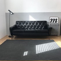 피그먼트 면러그 사계절용 거실 서재 카페트 논슬립, 그레이_60x180cm