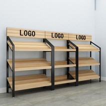 진열매대 가판대 마트 편의점 이동식 판매대 철제 전시대 좌판대 디스플레이, 3단