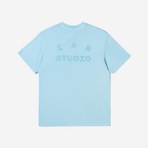 아이앱 스튜디오 피그먼트 티셔츠 시안 IAB Studio Pigment T-Shirt Cyan