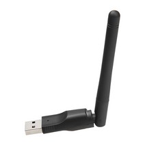 150Mbps 어댑터 무선 네트워크 카드 미니 USB WiFi LAN Wi-Fi 수신기 동글 안테나 802.11 b/g/n PC Windows 용, 01 Black