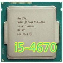 i512400fcpu 인텔 코어 i5 4670 i5 4670 3.4ghz 6mb 소켓 lga 1150 쿼드 코어 cpu 프로세서 sr14d i5-4670 1150, 없음