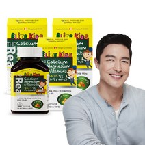 더리얼 더 리얼 엘리트키즈 칼슘 마그네슘 앤 비타민D 1940mg 90정 츄어블, 3개