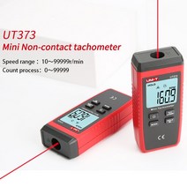 자전거 속도계 케이던스 센서 UNI-T UT373 미니 디지털 레이저 타코미터 비접촉 RPM 범위 10-99999RPM 주행 거리계 Km/h 백라이트 131378, 한개옵션0, 한개옵션1