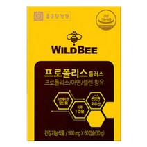 호주산 항산화 프로폴리스 아연 셀렌 60캡슐 1박스