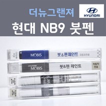 순정품 현대 더뉴그랜져 IG NB9 미드나이트블랙 382 붓펜 자동차 차량용 카페인트, 1개, 8ml