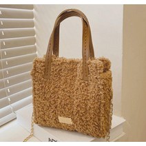 빌드온 취미 DIY키트 가방뜨개질 양털 토트백 브라운