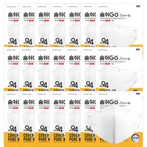KF94 숨쉬고 커버업 황사 방역 마스크 50p/새부리형, 화이트, 5개, 10개입