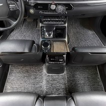 GMZMOTORS 더뉴 코일 자동차 바닥매트 1열 + 2열, 기아_k8 (2륜)휘발유(21년4월~), 블랙, 기아