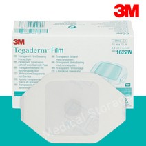 3M 테가덤 1박스(사이즈선택)투명 멸균 드레싱밴드 방수반창고 타투필름 Tegaderm, 6x7 1624w 100장