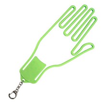 열쇠 고리가 있는 골프 장갑 홀더 건조기 옷걸이 플라스틱 랙 들것 4 색 드롭 선박 1 개, 03 Green