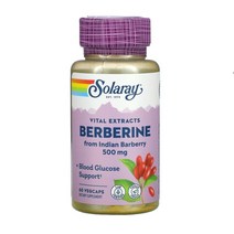 솔라레이 베르베린 Berberine 인도 바레리 500mg 60베지캡슐, 1개