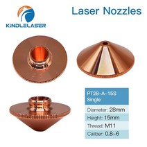 용접 부품 CO2 토치 재료 KINDLELASER 레이저 노즐 Precitec WSX HANS 파이버 커팅 헤드 용 단일/이중 레이, [02] Double Layer, [05] 1.5mm