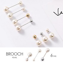 kirakirashop 베이직 진주 브로치 BRC3157
