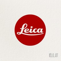 Leica 라이카 스티커 6cm, 20X20, 무광 블랙