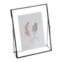 이음데코랩 포토테이블액자 청첩장액자 압화액자 스탠드형, 블랙