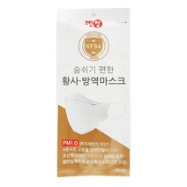 크린탑 황사마스크-KF94 대형 화이트, 1개입, 10개