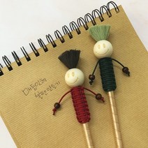 스마일 인형 만들기 매듭 키트 (동영상 클래스 포함), 버건디