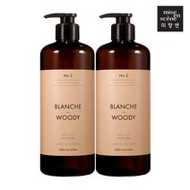 [빠른배송] 미쟝센 스킨 케어 퍼퓸 샴푸 블랑쉬 앤 우디 900ml 1+1, 900ml 2개