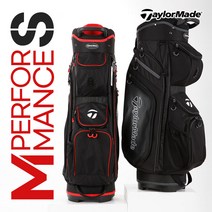 AK골프 퍼포먼스 S 경량 캐디백, 블랙/레드