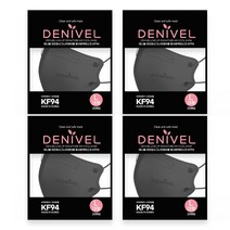 데니벨라인업시그니처에어쿨황사방역마스크(KF94)(대형), 1세트, 블랙100매