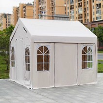 캐노피천막 몽골텐트 옥상 펜션 마당 바베큐장 여행 단체 MT, 03. 천이 없는 베이지 2x2
