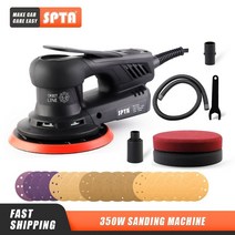 마끼다 광택기 유막제거패드 5 7 인치 전동드릴광택 Spta 350w 전기 자동차, 5.0mm 무작위 궤도, 110v-130v