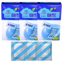 일명제약 그린세이프 홈라이프 모기 매트 에스 60매 x 3통