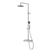 케이앤핫 [아메리칸스탠다드] 플랫 라운드 선반형 3기능 레인 샤워(화이트-1100mm)-FB5784-0GAK211AA, 1개