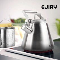 에지리 스테인레스 차망 휘슬케틀4L/주전자/인덕션사용가능/거름망