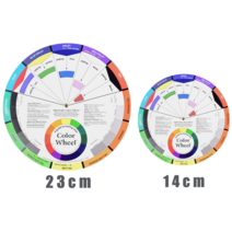 반영구 교육용 색소배합표 믹싱가이드 색상표 색상판 Color Wheel 푸른눈썹 붉은눈썹 잔흔커버 색상조합 색상대비표 아카데미용, 14cm