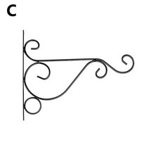 야외 부식 방지 단단한 나무 꽃 스탠드 탄화 사각고무화분 걸이용 화분 방부목 플랜트박스빈티지 철 벽 마운트 후크 화분 스탠드 벽걸이 바구니 브래킷 꽃 냄비 홀더 랙 벽걸이 후크, c
