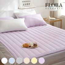 [플로라] 시어서커 리플 밴딩 패드 SS, 베이지