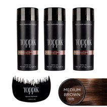 ShengjinToppik 미국 Dingfeng 추가 머리 비밀 유물 가발 재발행 남자와 여자의 라인 고밀도 단백질 섬유 분말xcgbsgg, 중간 갈색 구입 무료 (최적화 빗)