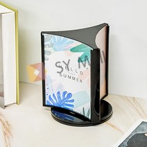 SY몰 조립식 회전형 3면꽂이 A6 필라테스가격표 네일샵가격표