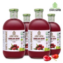 [조지아스] NFC 유기농 산수유 착즙원액 산수유주스, 1000ml, 4병