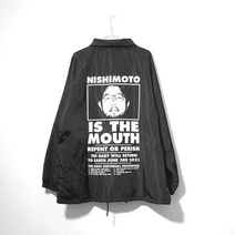 NISHIMOTO IS THE MOUTH CLASSIC COACH JKT BLACKWHITE NIM-O03