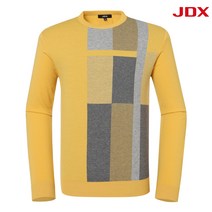 JDX 남성골프웨어 가을 남자스웨트 자카드 라운드 풀오버니트 X2SPT3345MU