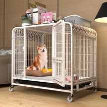 대형견 철제 케이지 큰개집 사육장 실외 애견 펜스 울타리 강아지 철장 철망, 화이트