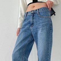 브이와이 여자 FW 로우라이즈 골반 진 미드라이즈 청바지