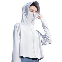 여성고어텍스자켓 아이스 실크 여성 후드 자외선 차단 의류 사이클링 러닝 캠핑을 위한 통기성 냉각 코트