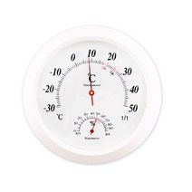 온습도계 23cm B타입 온도계 습도계 노르딕스타일 화이트 벽걸이 원형 2 type, 28cmC타입