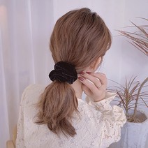 벨뱃 곱창끈 여성 헤어 스크런치 슈슈 9color 똥머리 묶는 겨울 머리고무줄 머리끈