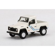 TrueScale Miniatures 트루스케일 미니어처 MGT00338-R 1/64 랜드로버 디펜더 90 픽업 화이트 우측 핸들 [다이캐스트 미니카], 단일