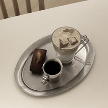 아게다 빈티지 스텐 오벌플레이트 오발접시 긴 레트로 타원형접시, 오발트레이 L 29cm